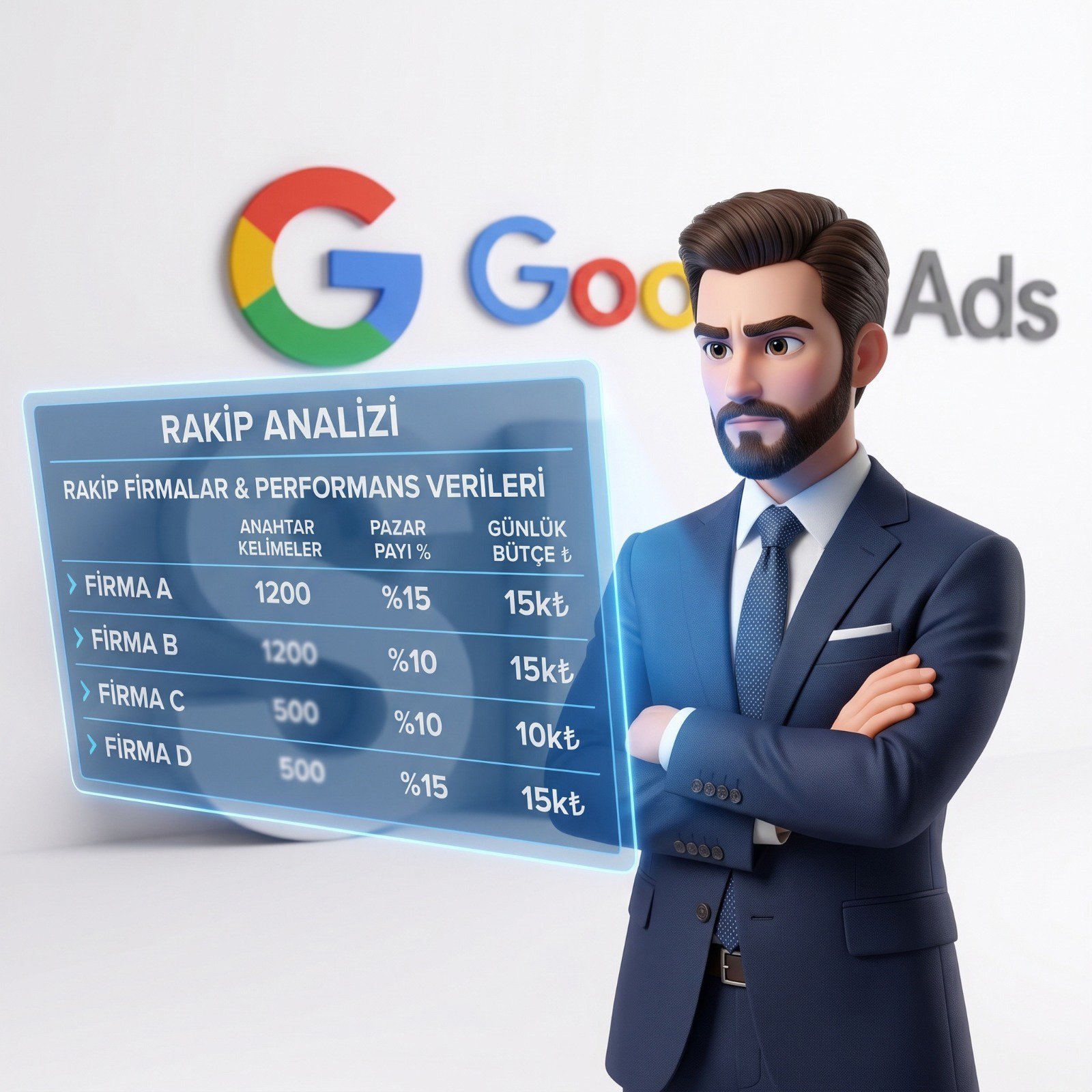 Google Ads rakip analizi